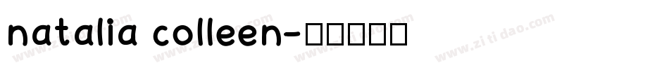 natalia colleen字体转换